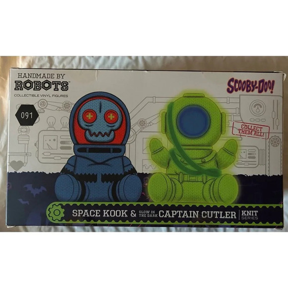 Scooby-Doo Space Kook & Captain Cutler Handmade by Robots 2” Figure Set … - Picture 3 of 3
